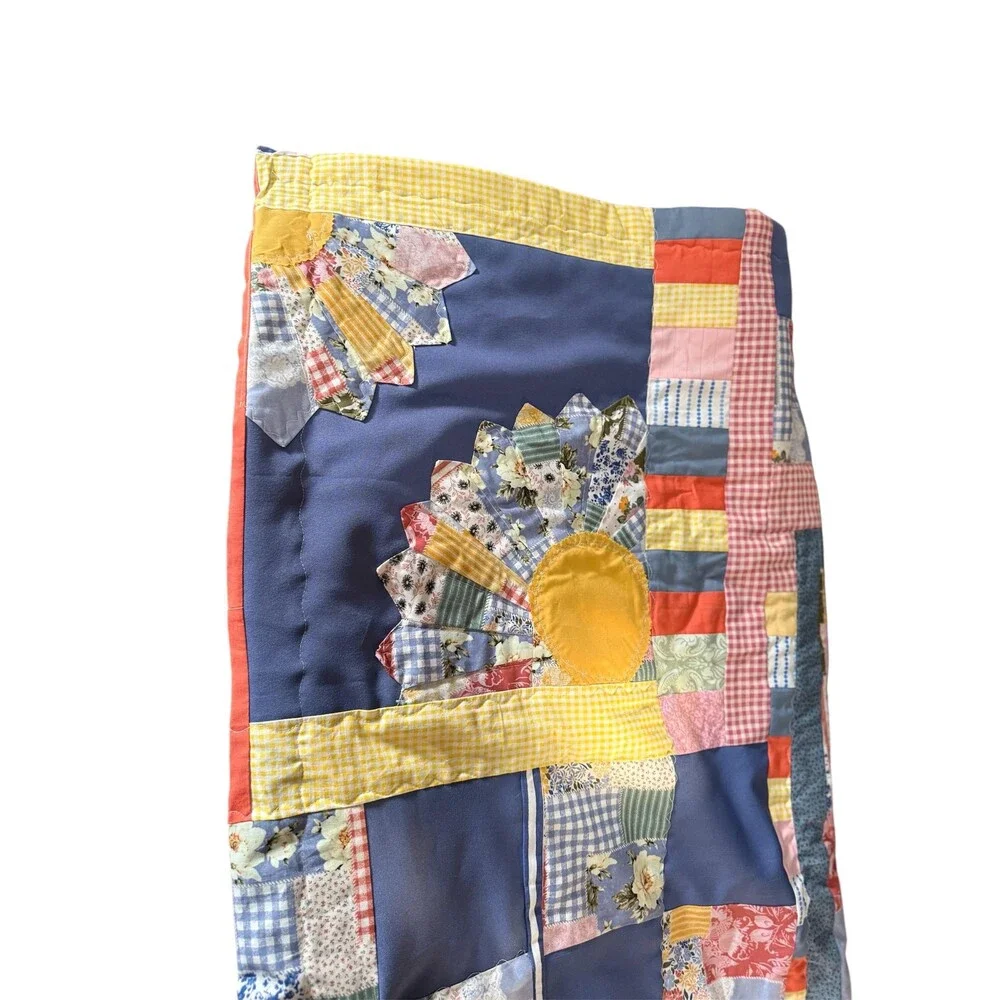 Beautiful colorful quilt. 49” x 66”